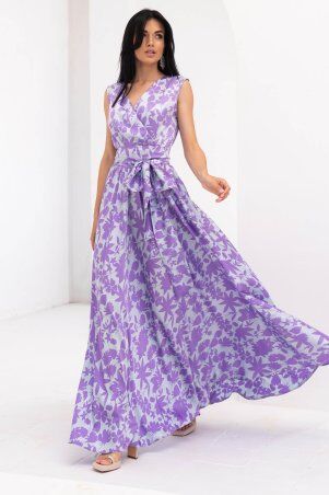 Jadone Fashion: Сукня Фурор комбіноване фіалковий - фото 2