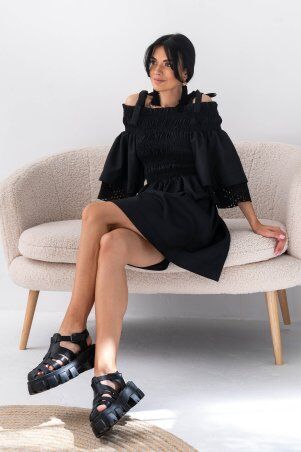Jadone Fashion: Сукня Барбі чорний - фото 9
