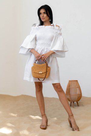 Jadone Fashion: Сукня Барбі білий - фото 2