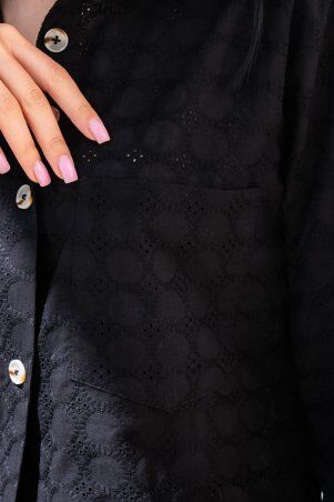 Jadone Fashion: Костюм з шортами Тандем без поясу чорний - фото 6