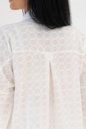 Jadone Fashion: Костюм з шортами Тандем без поясу білий - фото 7