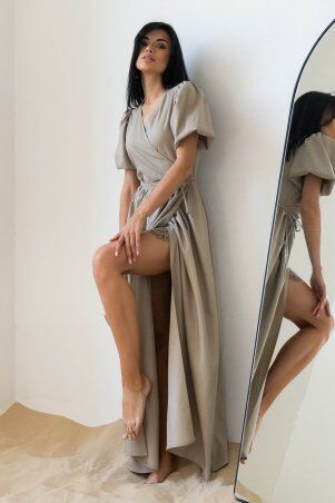 Jadone Fashion: Сукня Амелія бежевий - фото 2