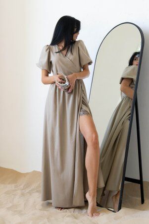 Jadone Fashion: Сукня Амелія бежевий - фото 3