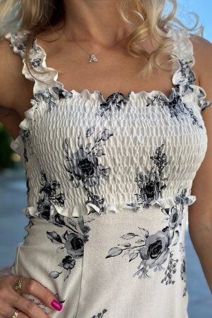 Bisou: Льняна сукня з розрізом 8077 - фото 11