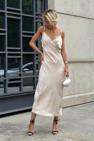 Jadone Fashion: Сукня Жизель бежевий - фото 8