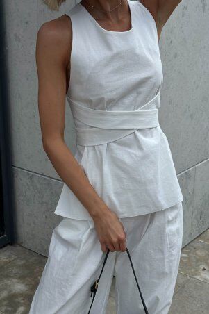 Jadone Fashion: Топ Макі білий - фото 4