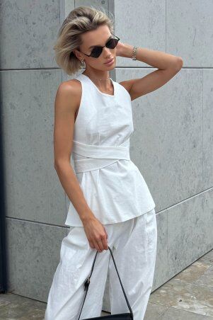 Jadone Fashion: Топ Макі білий - фото 5