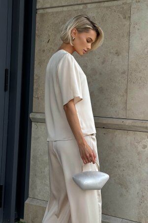 Jadone Fashion: Блуза Карпіз бежевий - фото 4