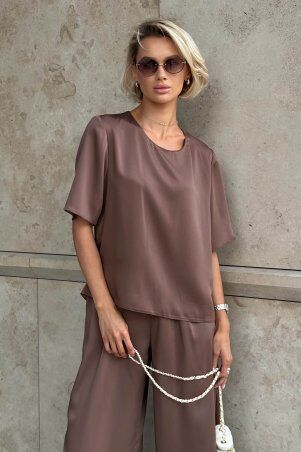 Jadone Fashion: Блуза Карпіз шоколад - фото 5