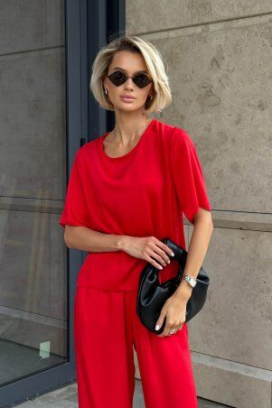 Jadone Fashion: Блуза Капріз червоний - фото 4