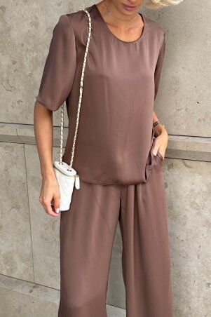 Jadone Fashion: Блуза Капріз шоколад - фото 2