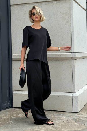 Jadone Fashion: Блуза Капріз чорний - фото 3
