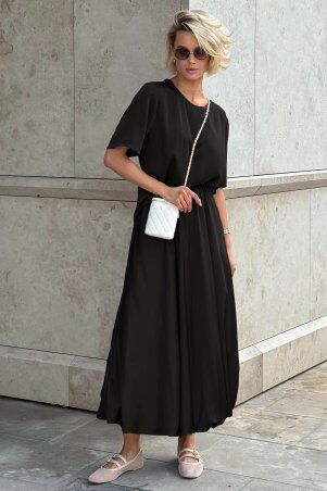 Jadone Fashion: Спідниця-балон максі Бета чорний - фото 2