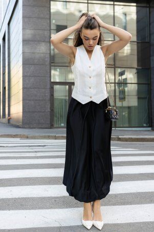Jadone Fashion: Спідниця-балон максі Бета чорний - фото 3