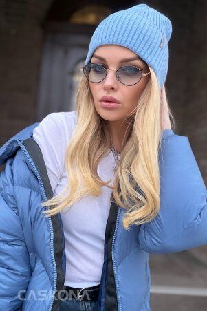 Caskona: NICOLETTA ШАПКА голубой SG 20619 - фото 2