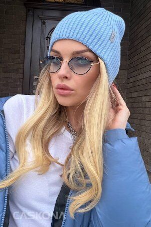 Caskona: NICOLETTA ШАПКА голубой SG 20619 - фото 3