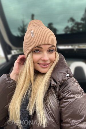 Caskona: VENUS FLIP ШАПКА кэмел SG 24155 - фото 3