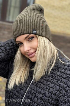 Caskona: Drew Uni Шапка хаки SG 28937 - фото 5