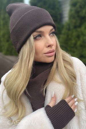 Caskona: KRIS ШАПКА коричневый SG 24922 - фото 2