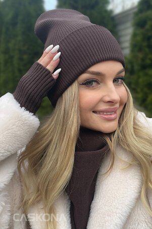 Caskona: KRIS ШАПКА коричневый SG 24922 - фото 3
