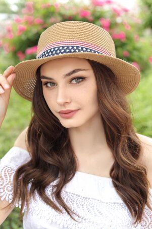 Braxton: Шляпа-канотье с лентой в цветах флага 1743 - фото 3