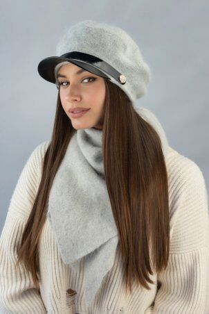 Braxton: Комплект берет с козырьком и косынка «Иви» 4953-5 - фото 10