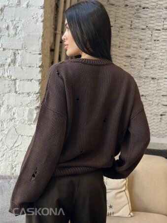 Caskona: 1006 Светр коричневий K 322 - фото 5