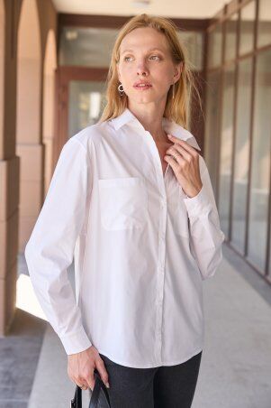 Itelle: Сорочка бойфренда із котону біла 21324 - фото 3