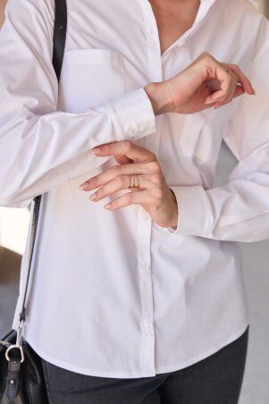 Itelle: Сорочка бойфренда із котону біла 21324 - фото 4