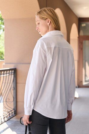 Itelle: Сорочка бойфренда із котону біла 21324 - фото 5