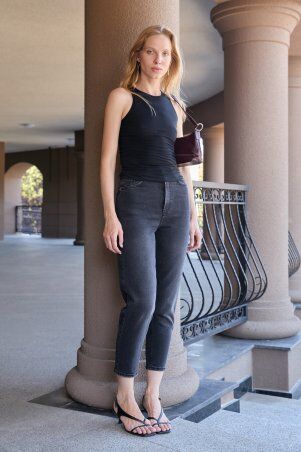 Itelle: Джинси мом графіт 30311 - фото 2