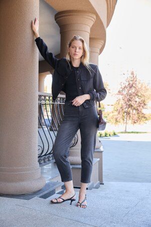 Itelle: Джинси мом графіт 30311 - фото 4