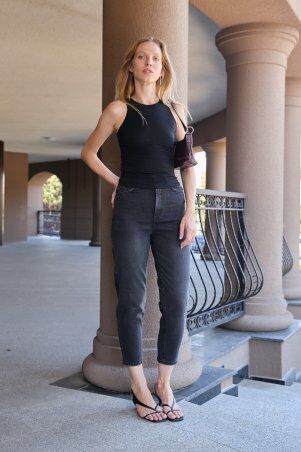 Itelle: Джинси мом графіт 30311 - фото 5