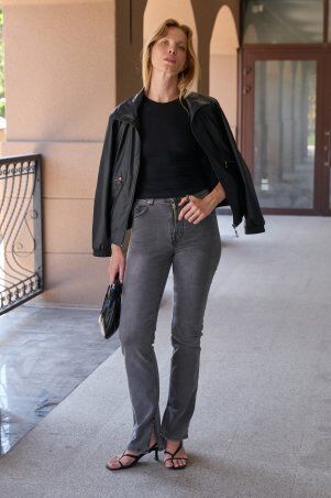 Itelle: Джинси з внутрішнім розрізом світлий графіт 3043 - фото 2