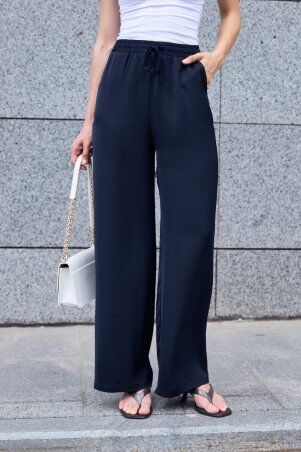 Itelle: Штани із шовку чорні 4344 - фото 4