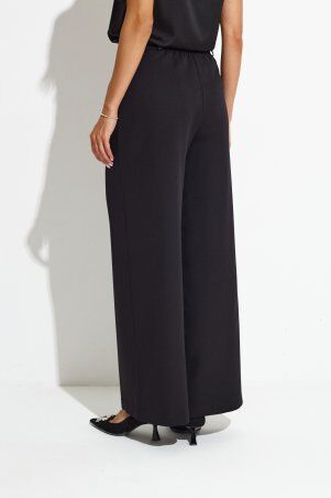 Itelle: Штани палаццо чорні із защипами 4353 - фото 5