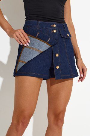 Itelle: Шорти-спідниця джинсові 4356 - фото 3