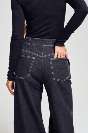 Itelle: Джинси палаццо чорні 4360 - фото 2