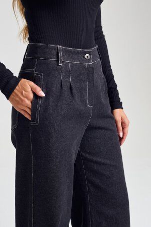 Itelle: Джинси палаццо чорні 4360 - фото 4
