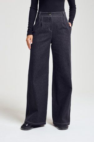 Itelle: Джинси палаццо чорні 4360 - фото 5