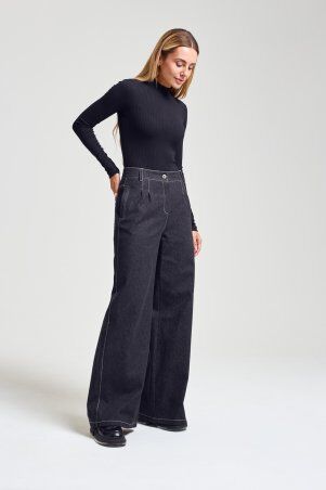 Itelle: Джинси палаццо чорні 4360 - фото 7