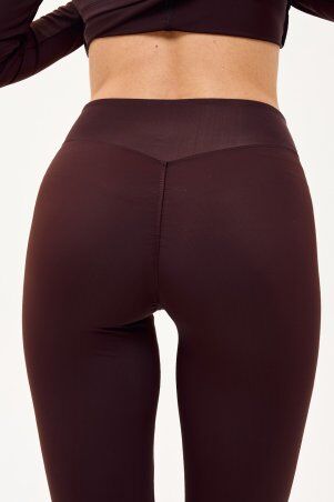 Itelle: Лосіни зі штрипкою через палець з фурнітурою шоколад 4363 - фото 5