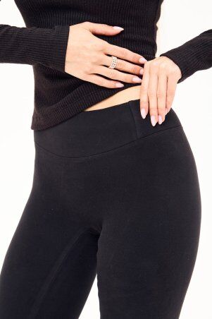 Itelle: Лосіни-гамаши із трикотажу термо чорного кольору 4366 - фото 4