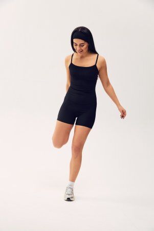 Itelle: Ромпер із трикотажу рубчик короткий 4619 - фото 2