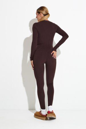 Itelle: Комбенізон із трикотажу термо шоколад 4624 - фото 3