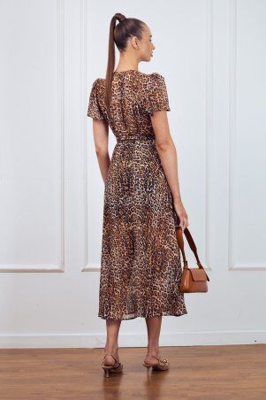 Itelle: Сукня на запах максі леопардовий принт 51504 - фото 4