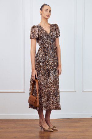 Itelle: Сукня на запах максі леопардовий принт 51504 - фото 5