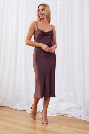 Itelle: Сукня комбінація шоколад 51505 - фото 5