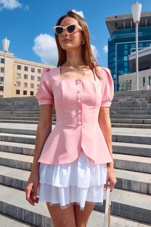 Itelle: Сукня з підʼюбником рожева 51519 - фото 4