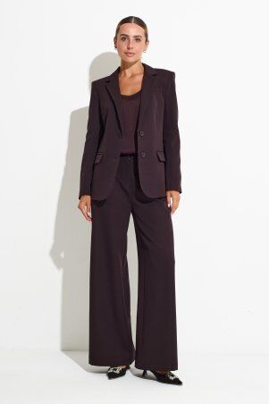 Itelle: Піджак класичного крою на підкладці шоколад 7137 - фото 4